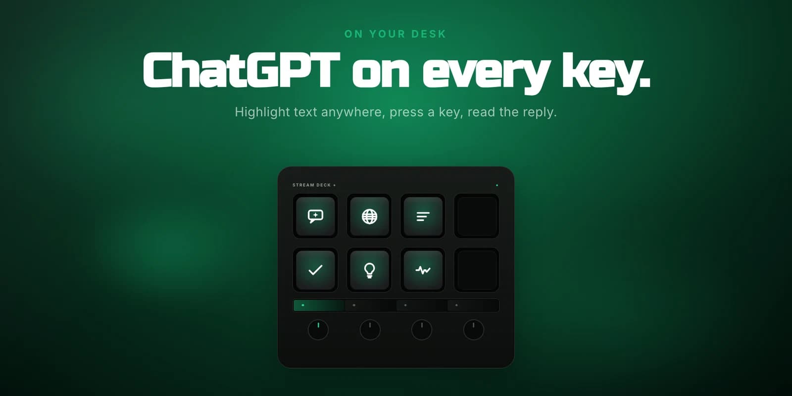 GPT Deck - GPT Deck on a Stream Deck +