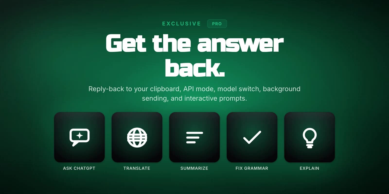 GPT Deck - Pro: reply-back, API mode, and model switching